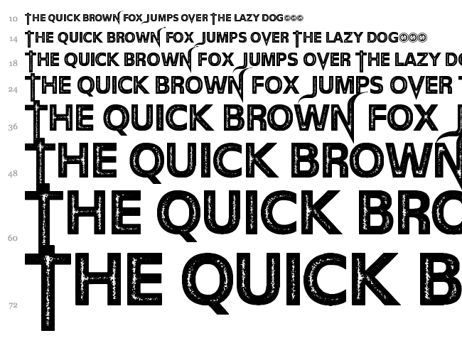 The Devil Net font waterfall